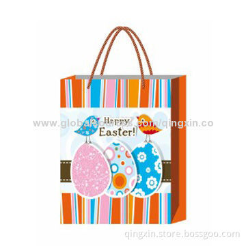 Easter Gift Bags, Made of 180gsm Brown Kraft Paper, BSCI Audit Factory Easter Gift Bags Manufacturer